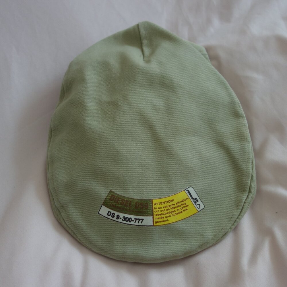 Diesel DS9 Cabbie Style Brown 100% Cotton Made in Italy Adjustable Hat Size I